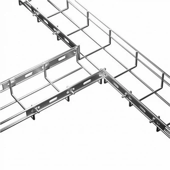 Örgü sepet şeklinde galvanizli çelik kablo kanalı